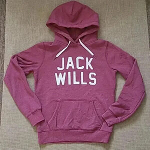 Jack Wills 'Harry Styles' Faded Red/Burgundy Hoodie - Size  6 or XS
